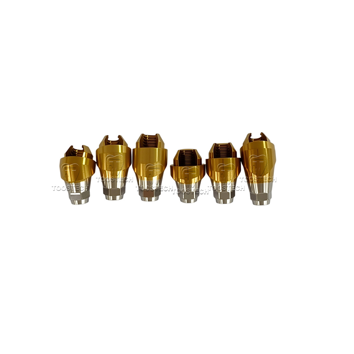10pcs Dental titanium Multi unit angled abutment fits to Den-tium superline D4.5