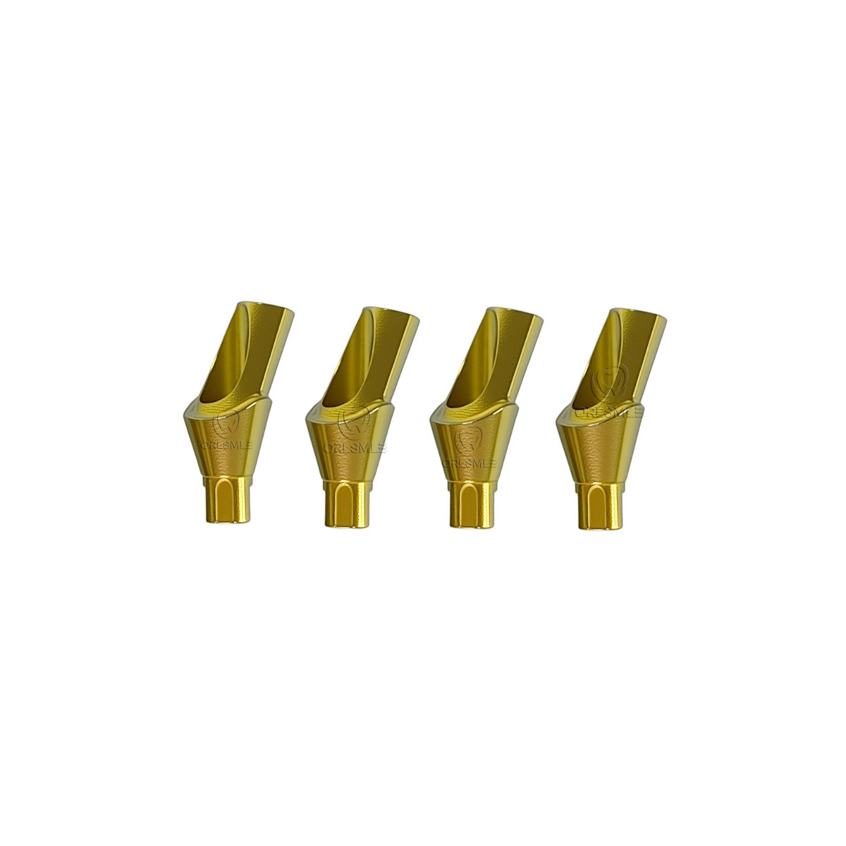 5 pcs Titanium Anatomic Angled cemented abutment fits to ITI Straumann NC 15°25°