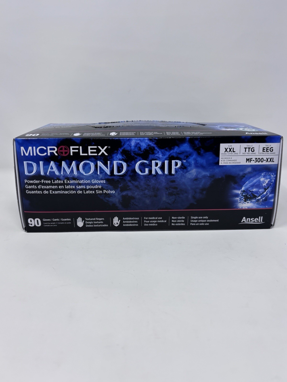 2 Boxes – Ansell Microflex Diamond Grip & Supreno Examination Gloves XXL