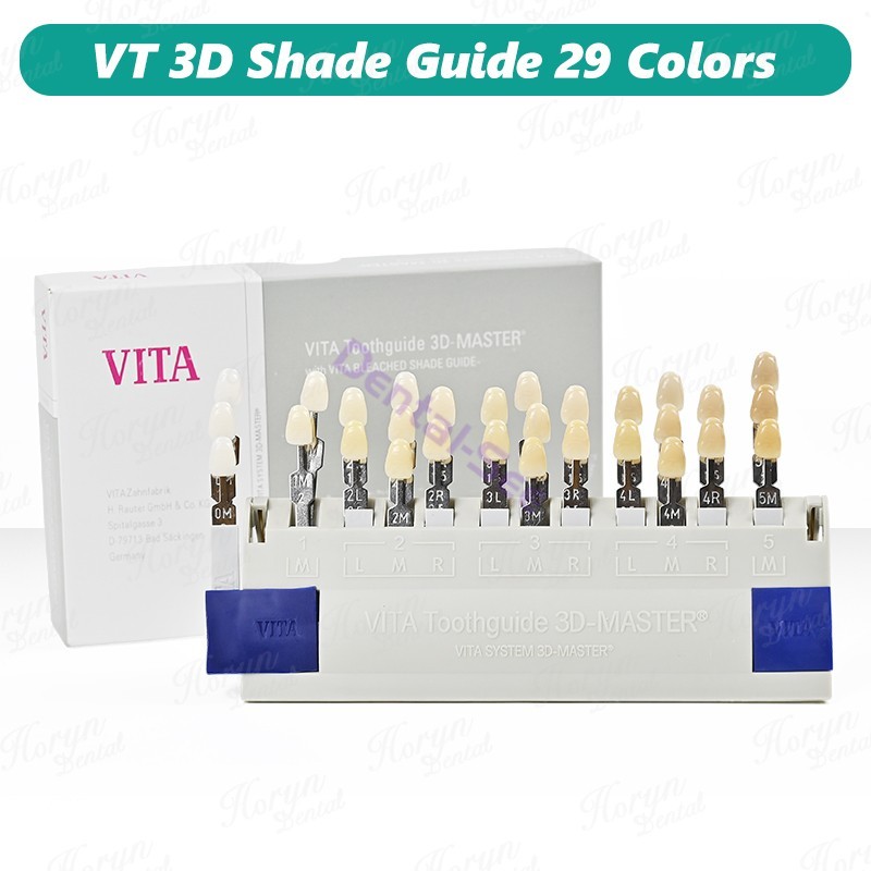 Dental VITA Toothguide 3D Master with Bleached Shade Guide Resin 29 Colors