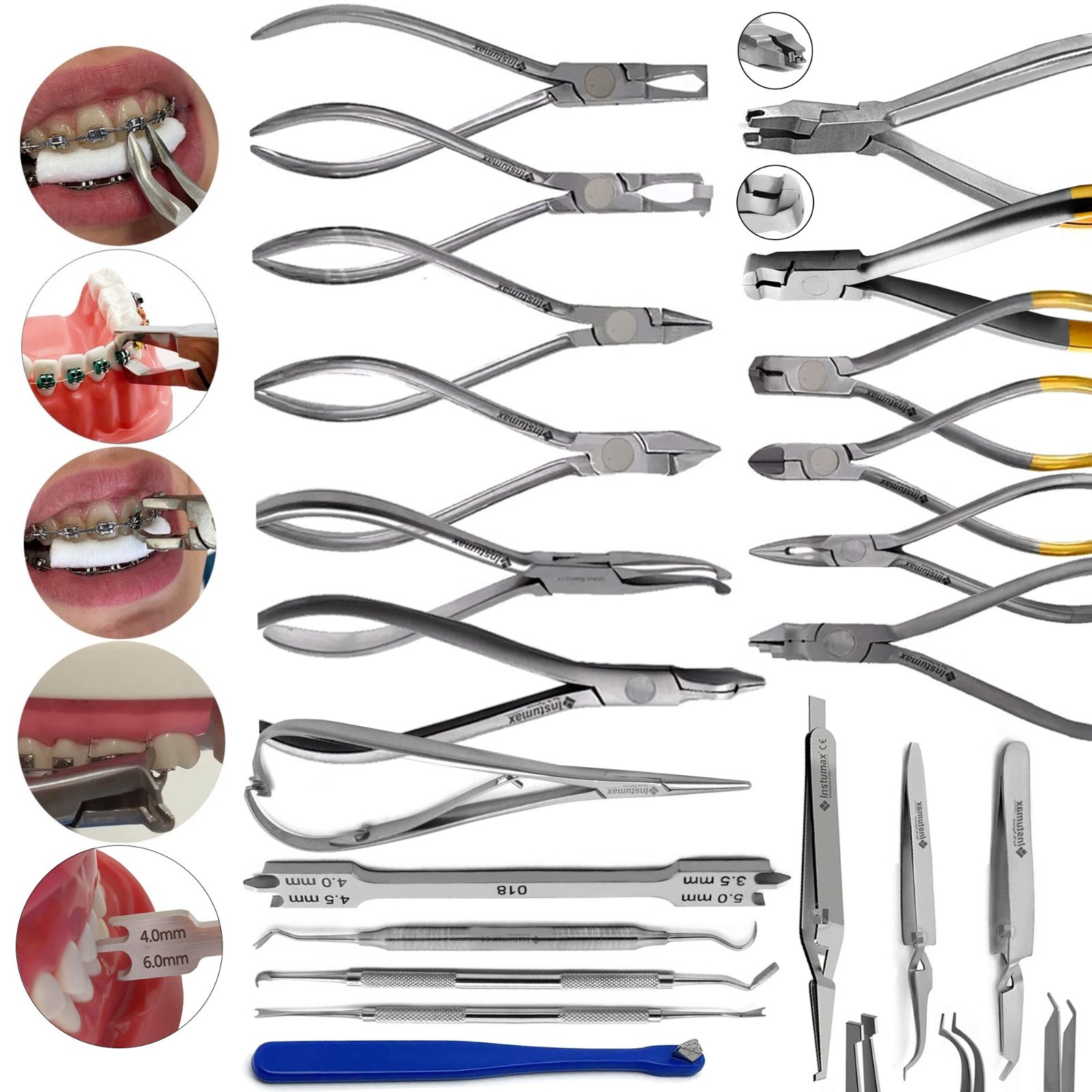 Alicates Dentales Ortodóncicos – Cortadores, Sostenes y Pinzas para Brackets