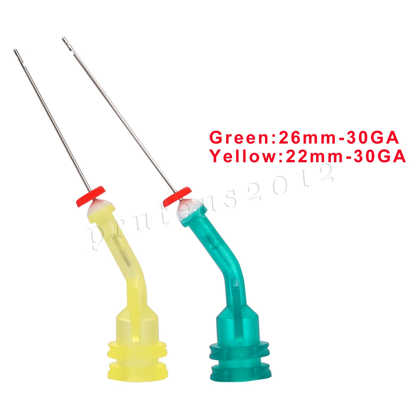100pcs Plastic Disposable Dental Needles Syringe Tips Endo Irrigation Needle