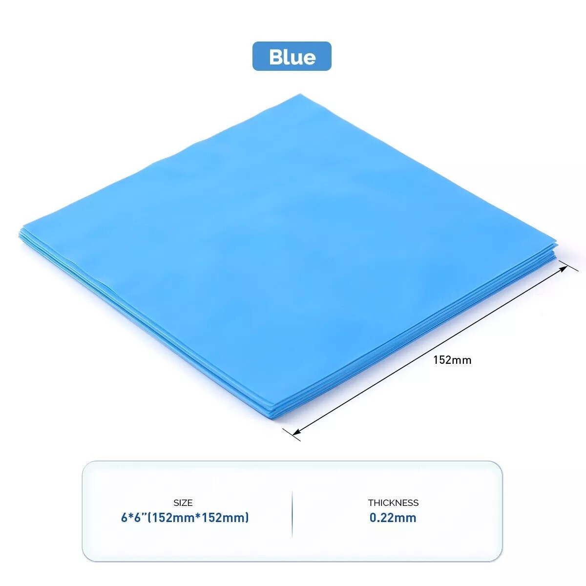 Dental Endodontic Rubber Dam Natural Latex Adult 6″ x 6″ Thickness 0.22mm Heavy