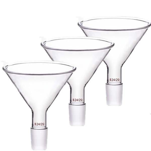 50mm – 150mm Clear Glass Funnel with Standard Joint to Chemistry Vacuum Flask