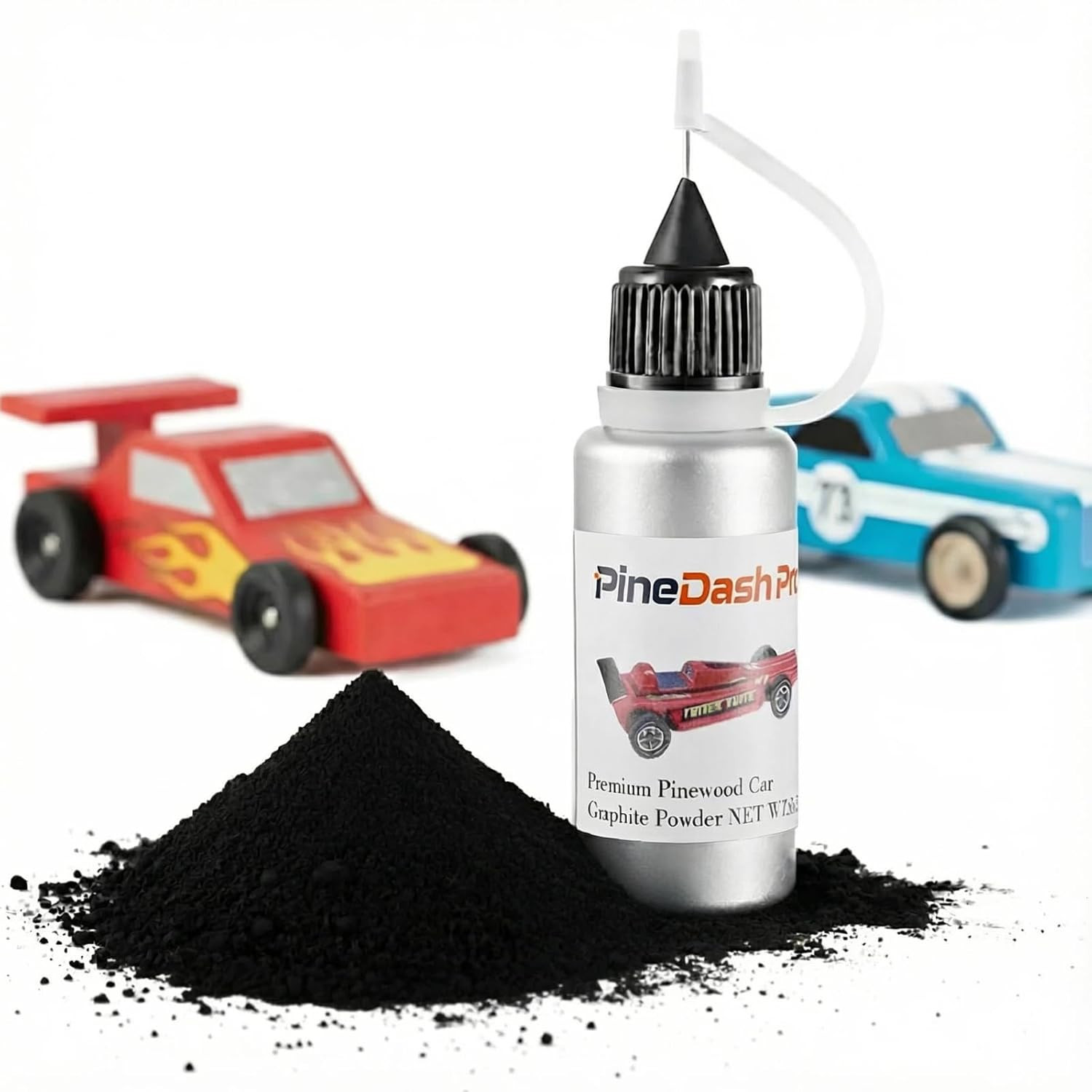 Graphite Powder 0.5OZ for Pinewood Car, Dry Graphite Lubricant Powdered Lube, fo