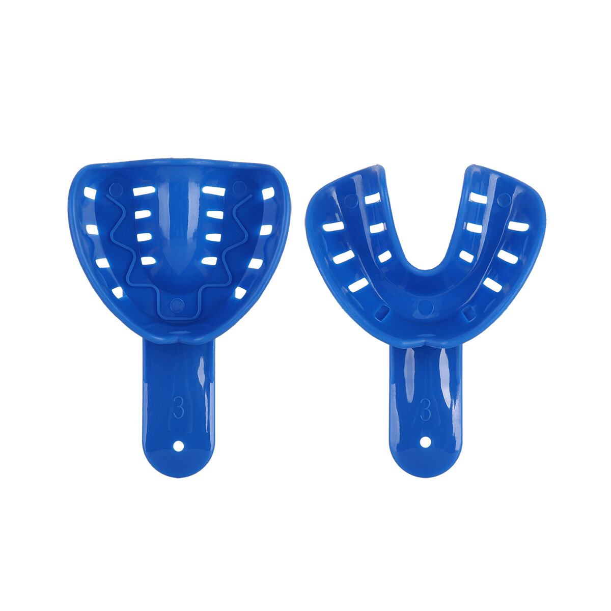 Dental Impression Trays Ortho Perforated Plastic Tray For Adult Child 25Pc S M L