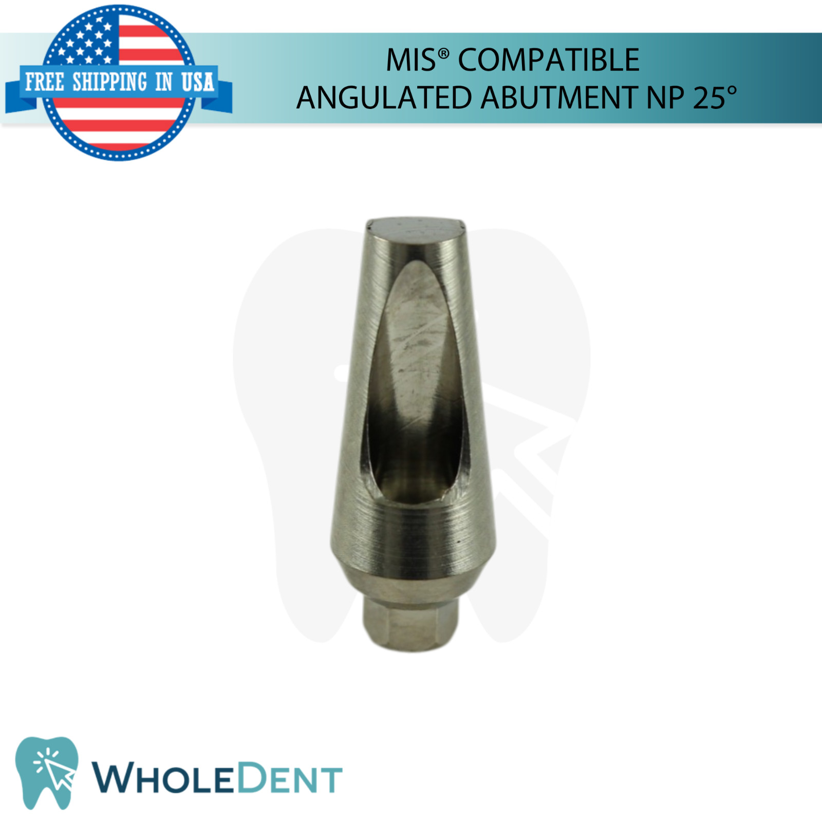 10x Angulated Dental Prosthetic 25° NP MIS® Compatible 9.0mm Int Hex 2.10mm