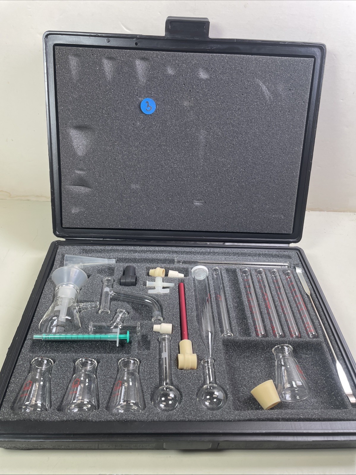 USED Kontes Microflex Williamson K-748000-0000 Chemistry Kit 16pc Glass + More 3