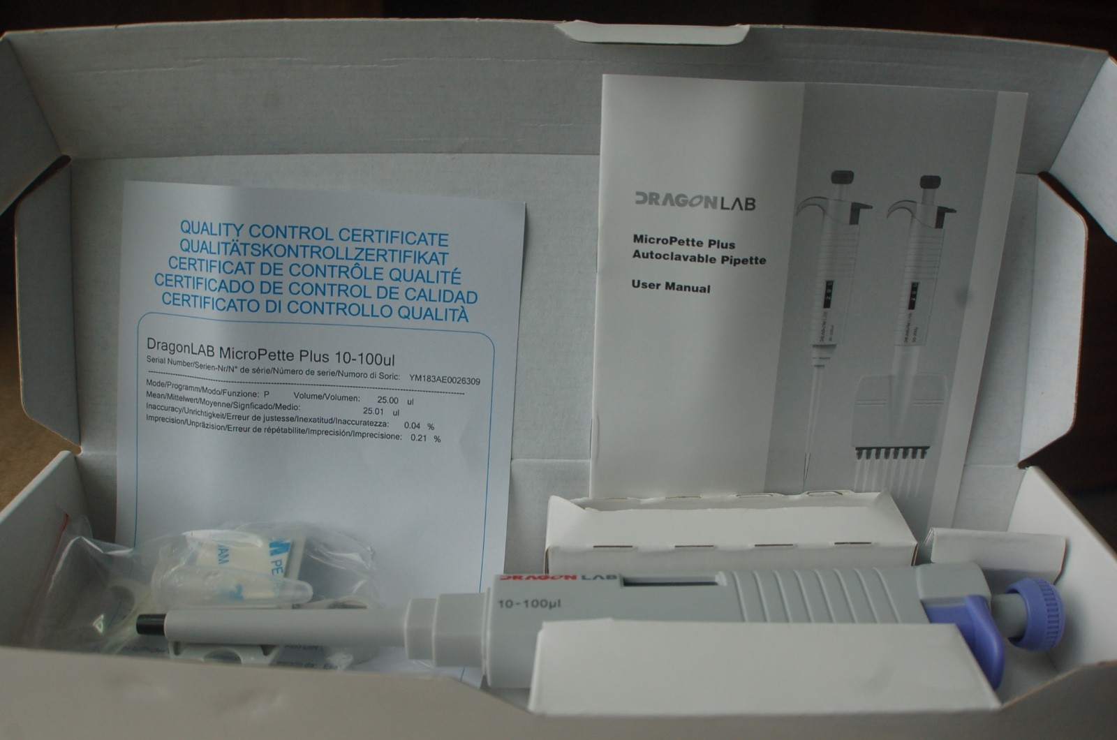 121°C Autoclavable Digital Micro Pipette, Single Channel Adjustable 10-100 uL