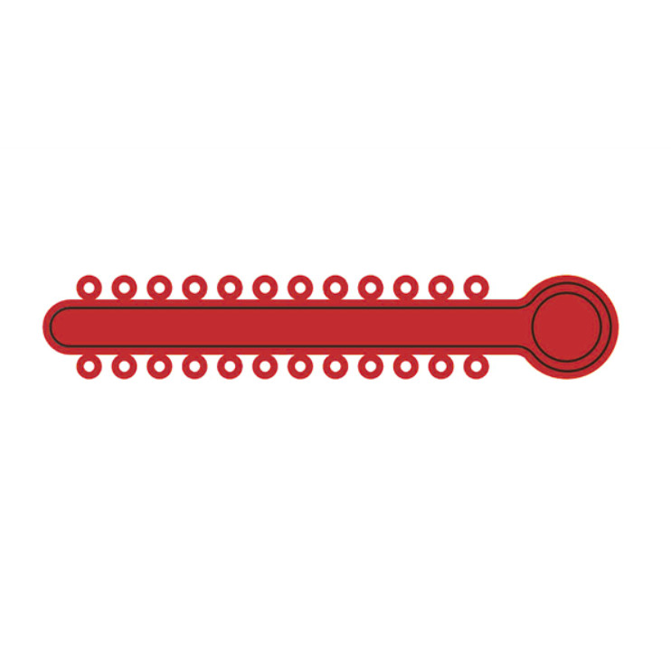 TOP STICKS Orthodontic Elastic Ligature Ties, Sparkle Red, 1008 Ties/Pk