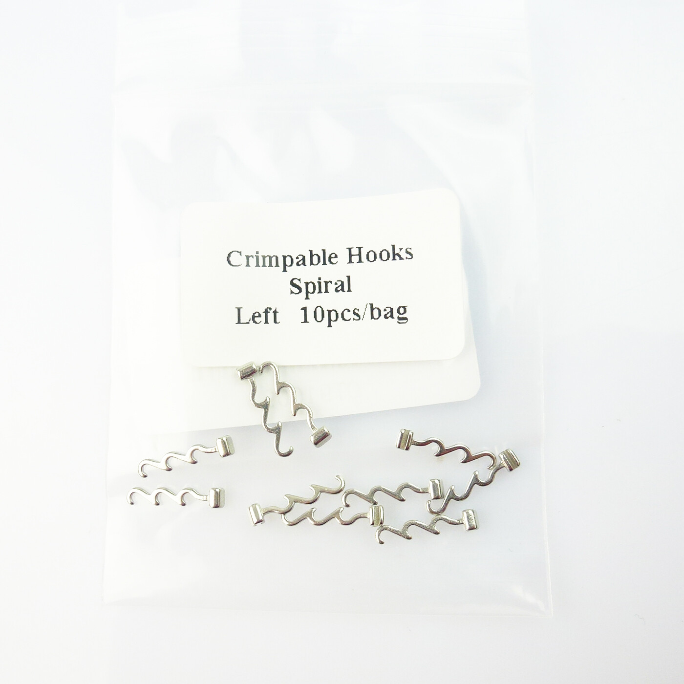 5Packs Orthodontic Crimpable Hooks Left/Right/Sliding/Spiral Cross/Double Tube