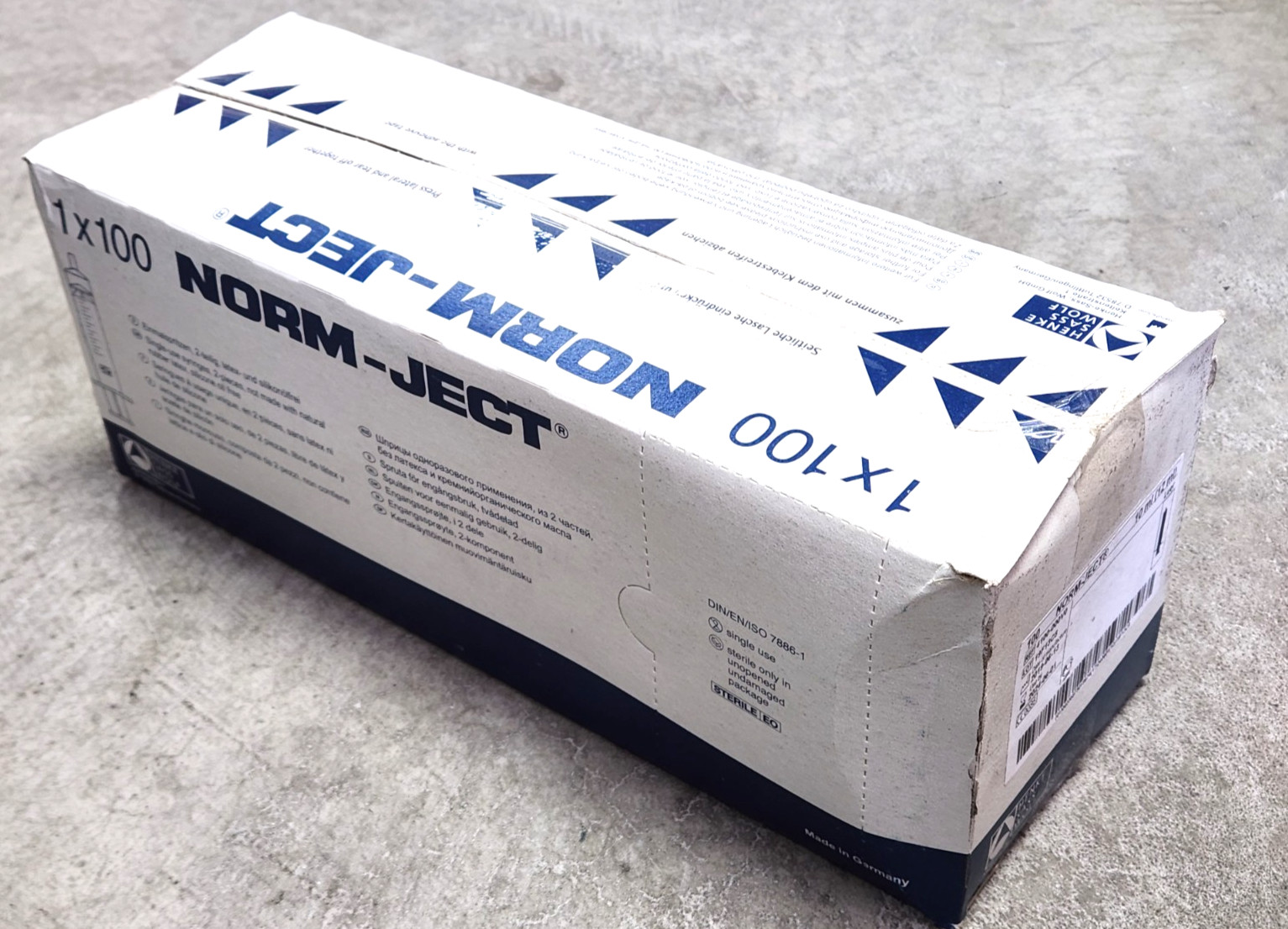 100 pcs! NEW CASE! Norm-Ject 10ml Syringe Ref Luer No 4100-000V0