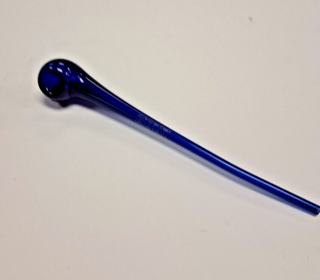 GRAV GANDALF SHERLOCK SPOON BOROSILICATE GLASS HAND PIPE 9.5″ DARK BLUE