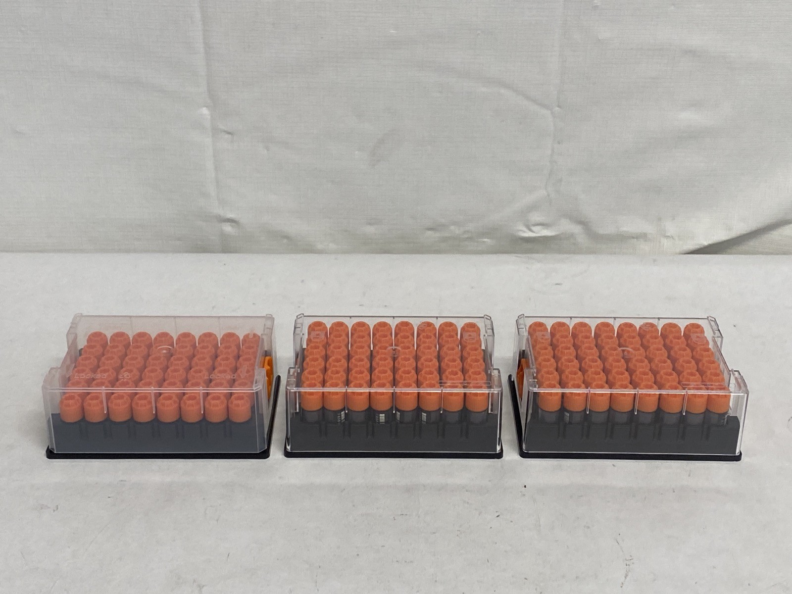 AZENTA Tri-Coded Cryo 1.5mL 1.6mL 1.9mL Storage Vials in 48-Place Locking Racks