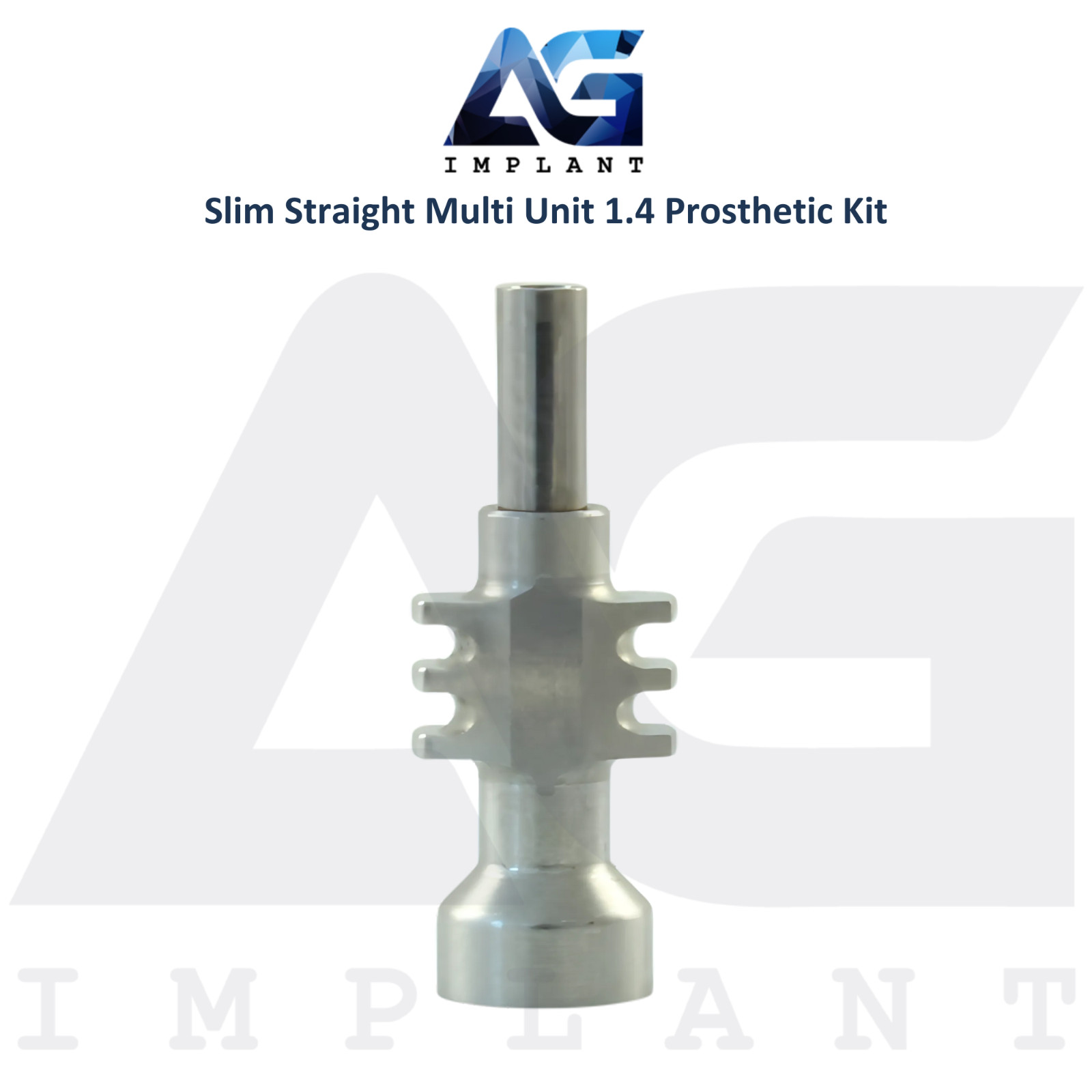 Dental Straight Multi Unit 1.4mm Prosthetic Kit Slim Int Hex 2.0mm System