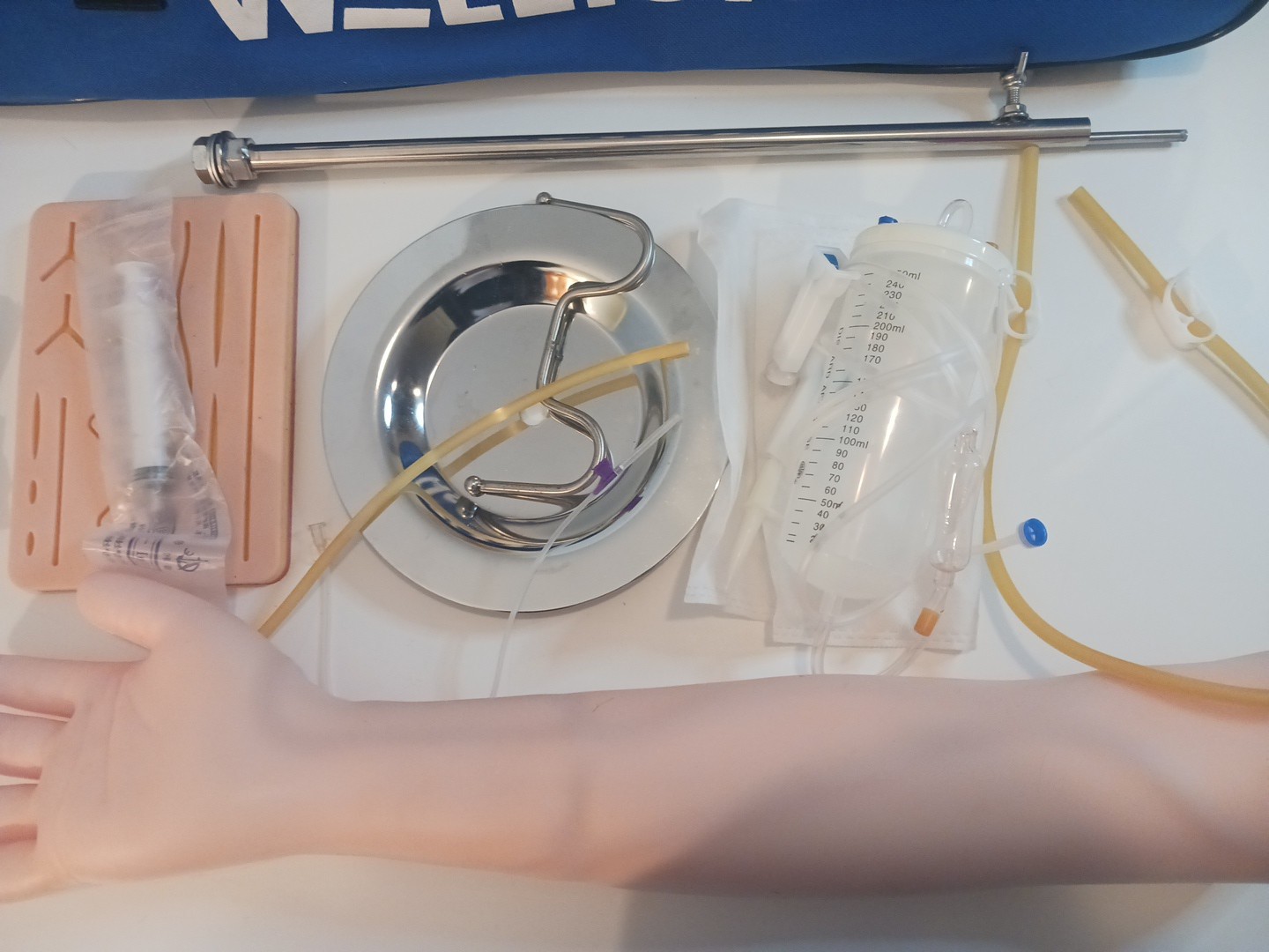 WELLiSH IV Practice Arm Infusion Model, Venipuncture Training Model Phlebotomy