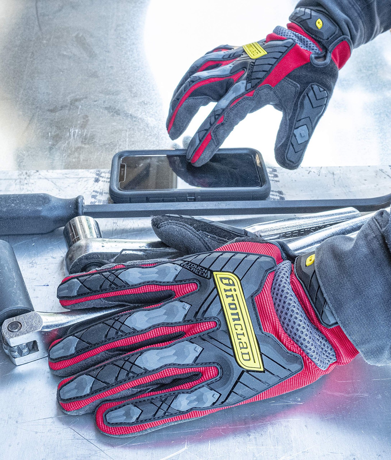Ironclad Command Impact 360 Cut A6 Work Gloves Touch Screen Gloves Conductive