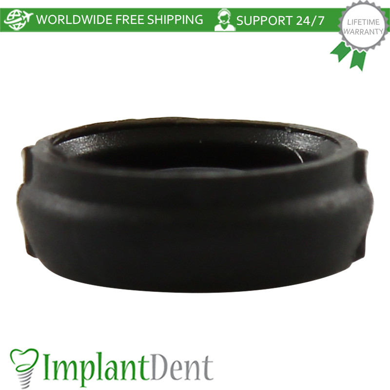 5x Dental Lab Silicone Caps Insert Black Loc In Attachment Overdenture