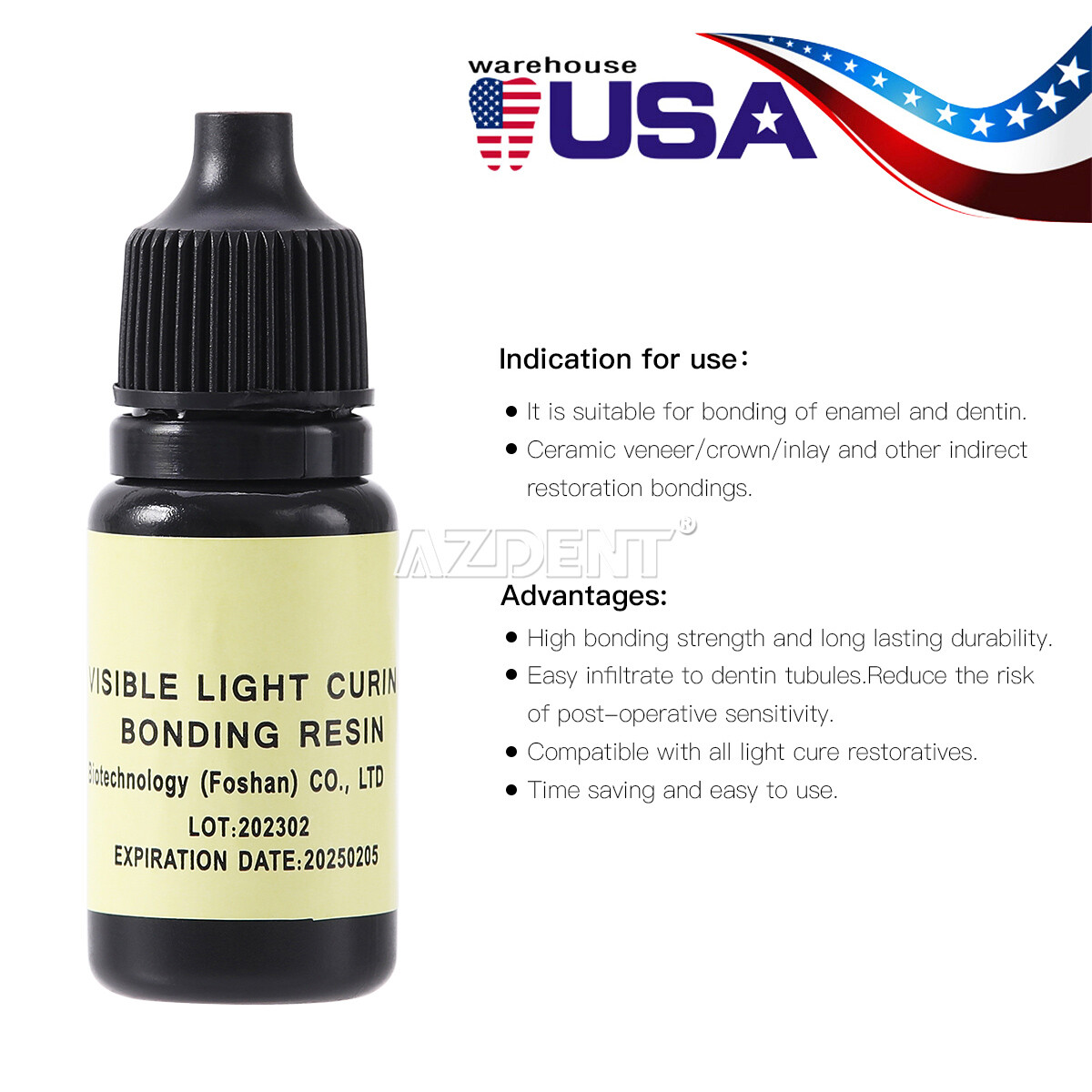 Dental Etch light-curing adhesive Dentin Enamel Resin Bonding Adhesive