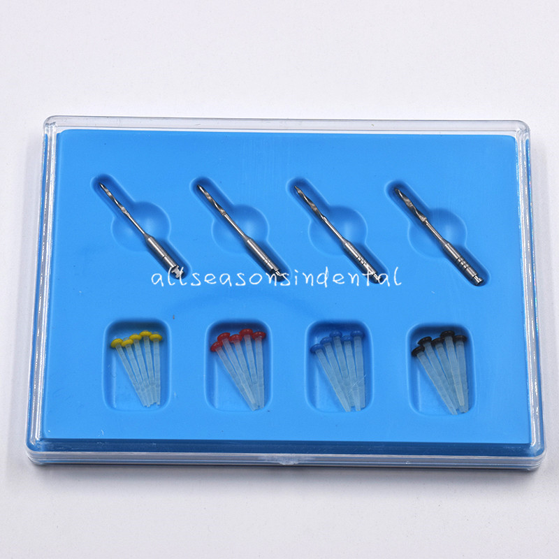 1 Pc Dentist Product Kit AAA Dental Screw 4 Drills Fiber 20 Pcs Screw Fiber Post