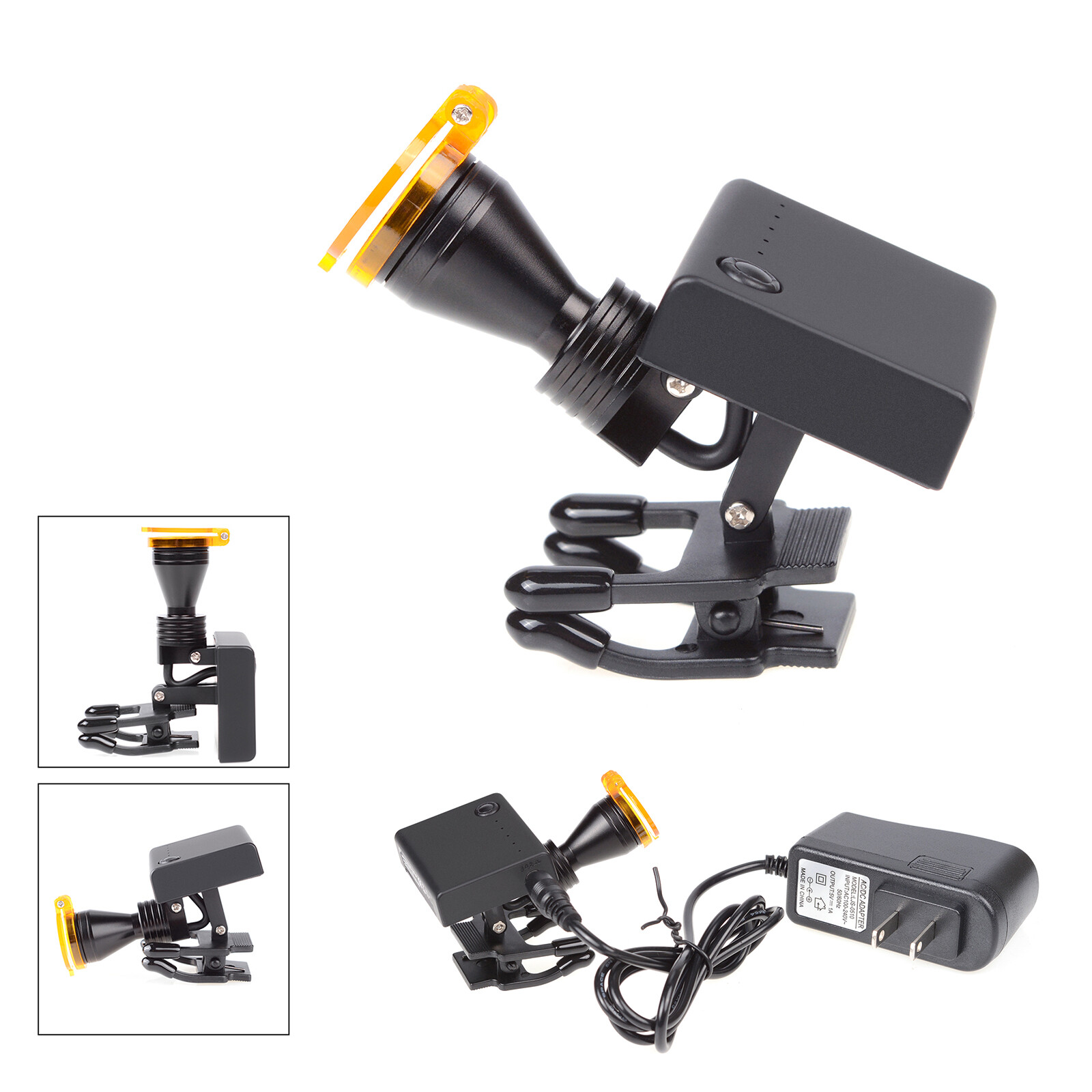 5W Dental Wireless High Brightness LED Headlight with Optical Filter Clip DY-011