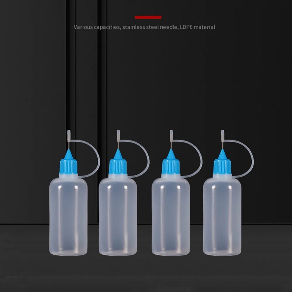 5ml–120ml Plastic Needle Tip Squeeze Bottles Refillable Dropper Oil Glue – NEW