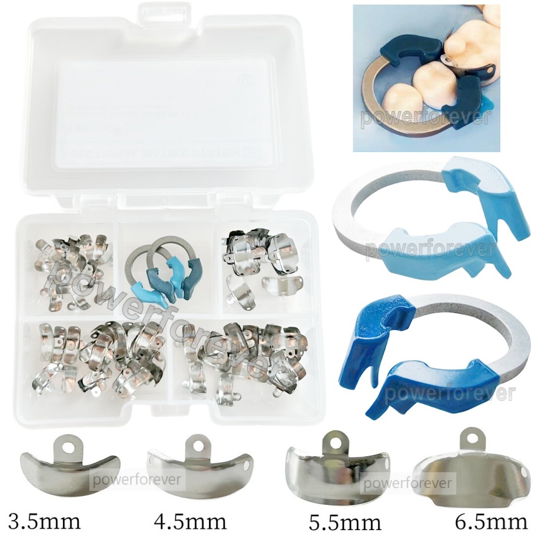 C2 Dental Sectional Contoured Matrix System Matrice Bands Clip Clamp Holder Ring