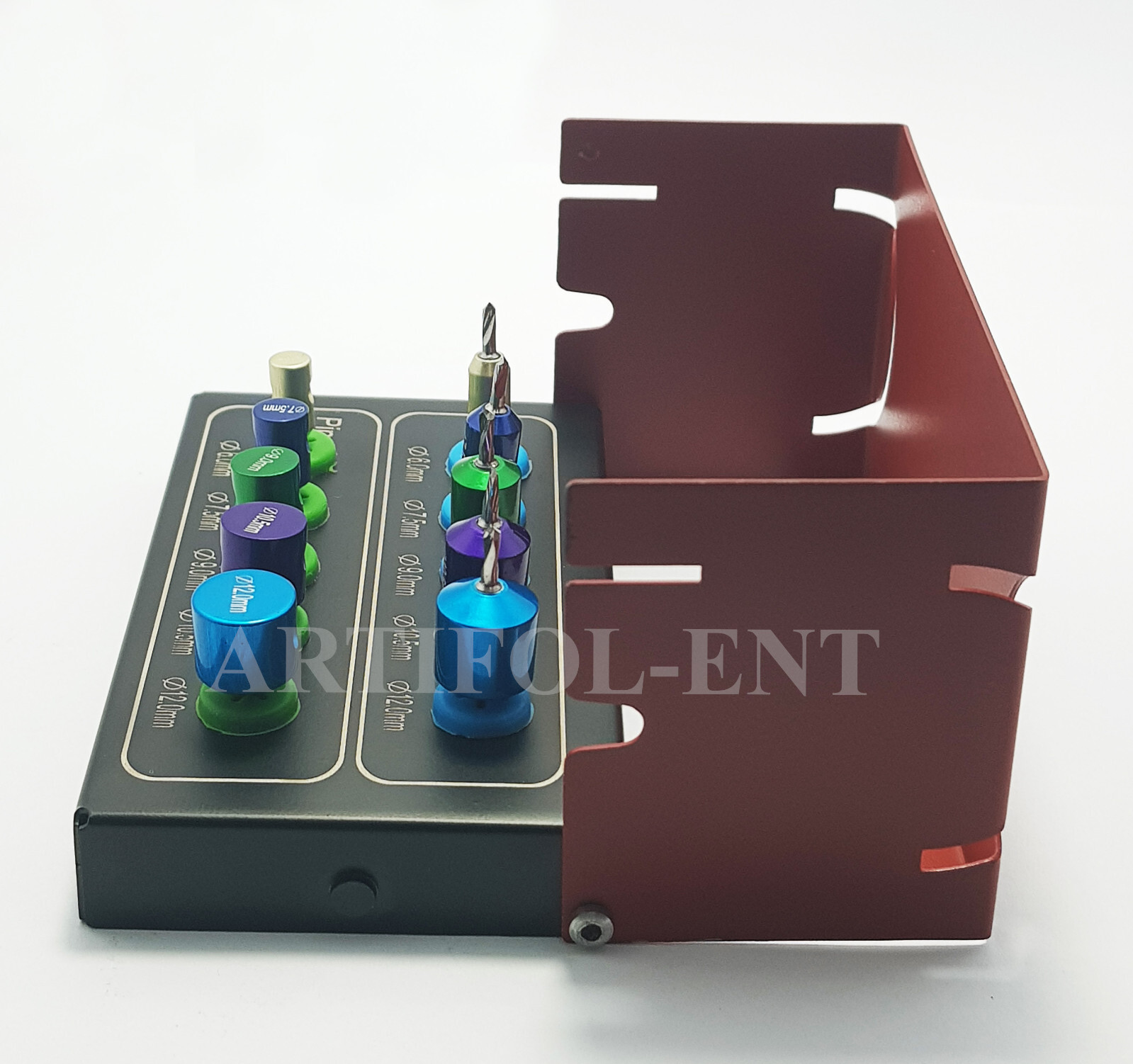 Dental Drills Guide and Implants Positioning Kit Surgery Pins With Holder 10 Pcs