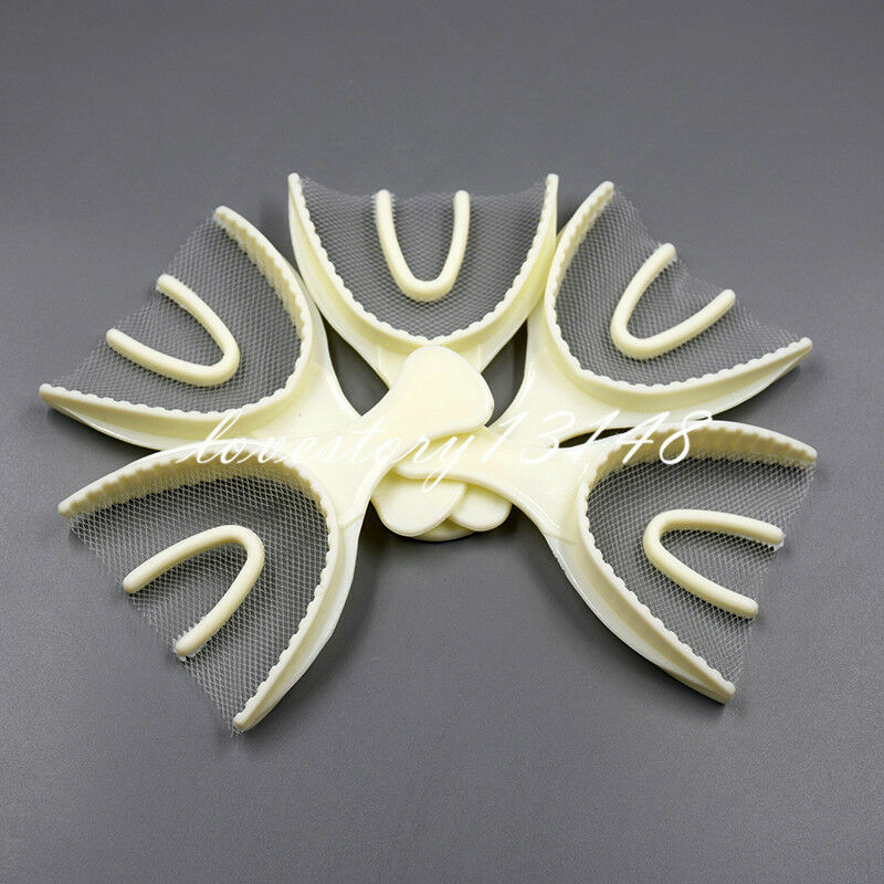 Dental 100Pcs Large Full Arch Disposable Bite Registration Tray Impression Trays