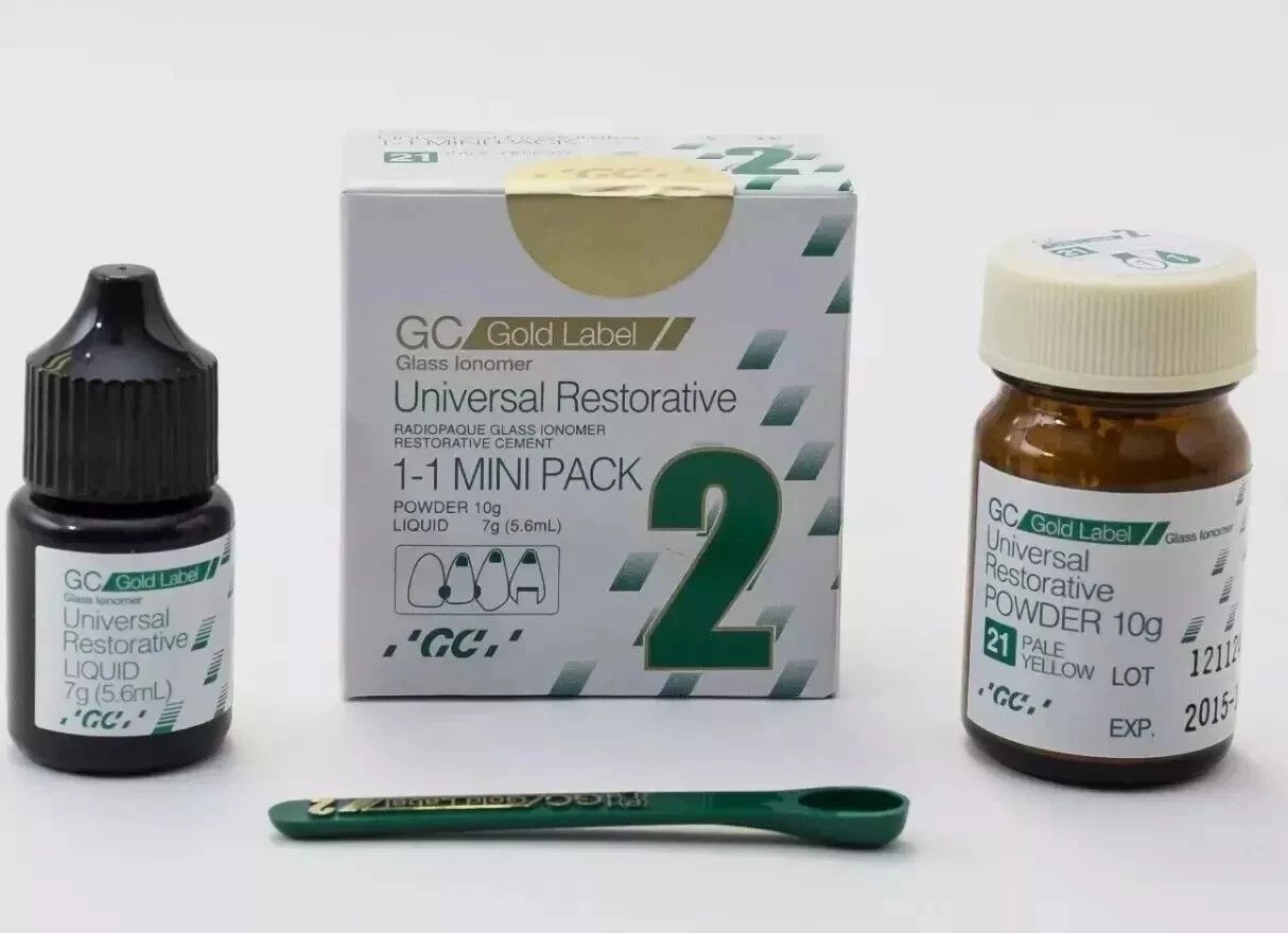 GC Gold Label 2 Universal Restorative Glass Ionomer Cement Mini pack Exp 10/2025