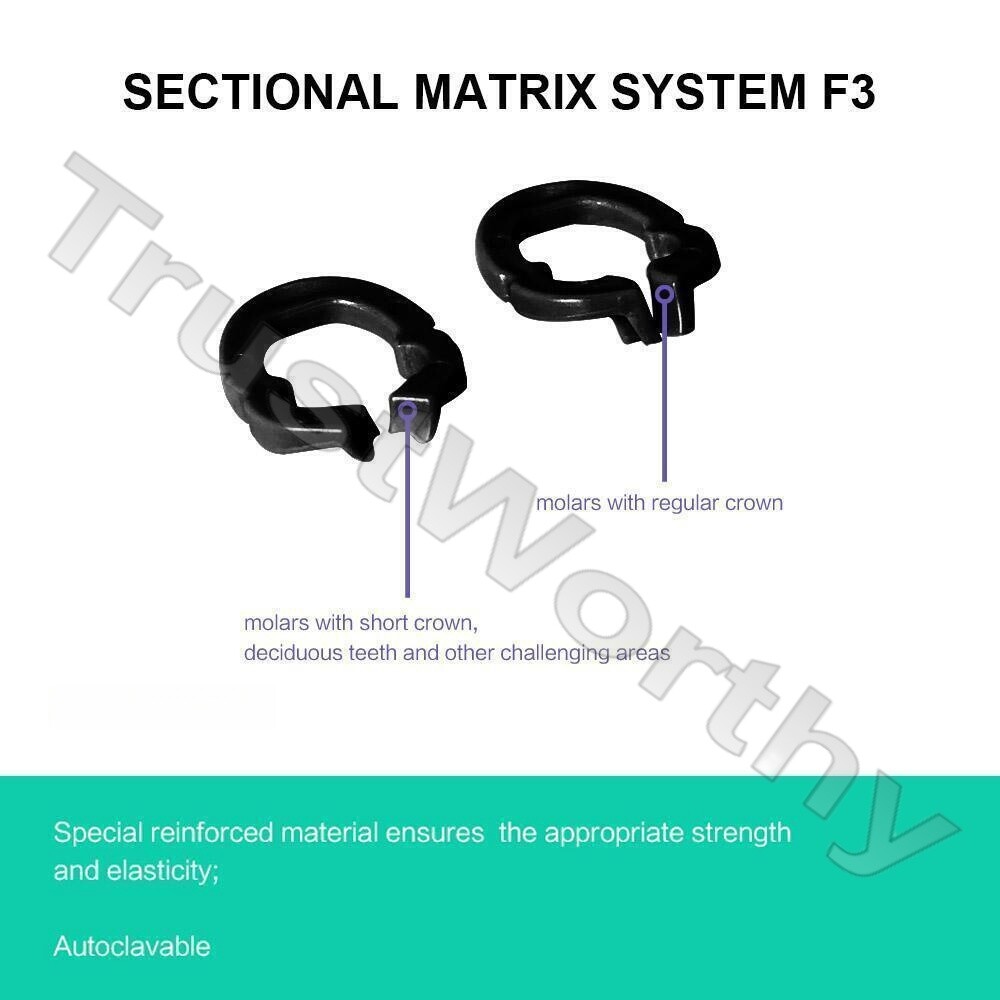 Dental Sectional Contoured Matrix System Matrices Bands Clip Clamp Holder Ring