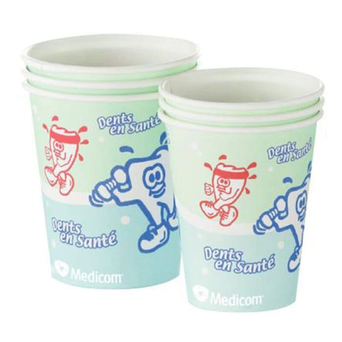 Medicom 116-CH Healthy Teeth Poly Coated Paper Drinking Cups 5 Oz 1000/Pk