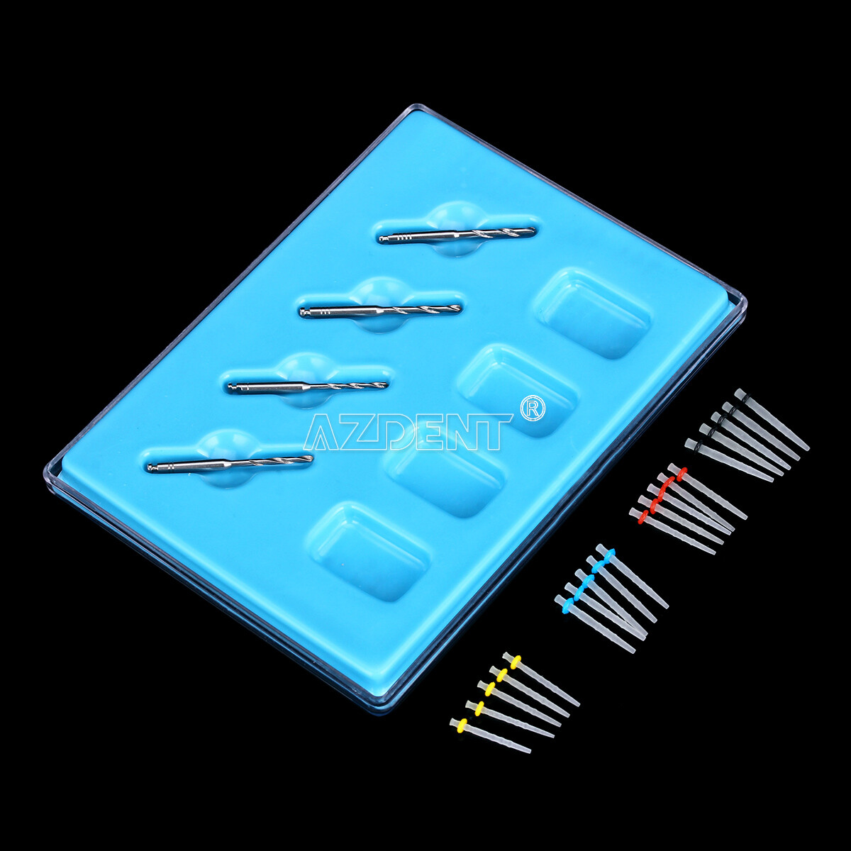 5 Kits Dental AAA Fiber Post Resin Screw High-intensity Thread Glass + Drills