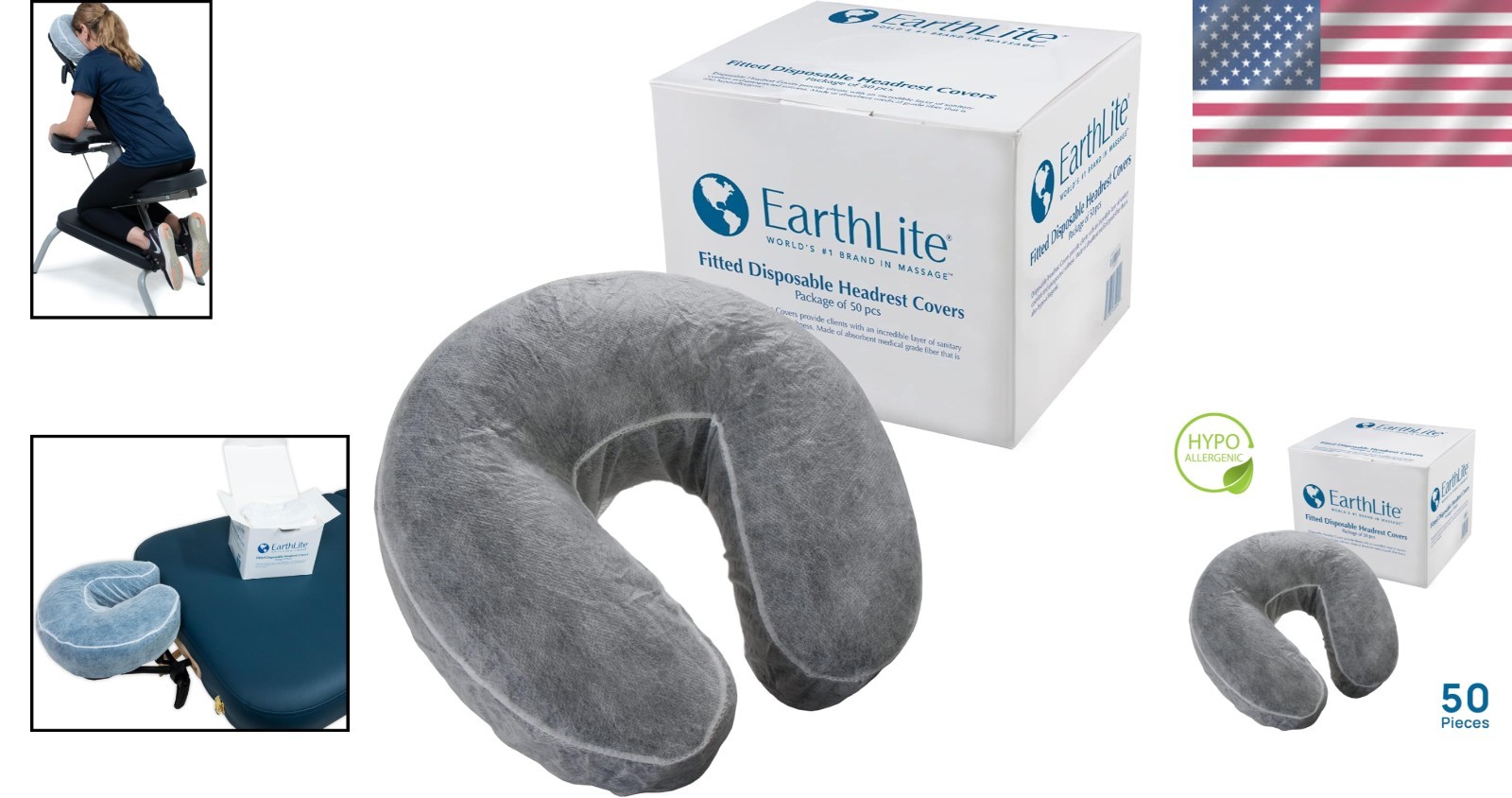 Easy-Use Fitted Disposable Face Cradle Covers – 50 Count for All Massage Tables