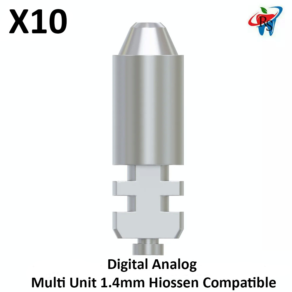 10x Dental Digital Analog Multi Unit 1.4mm Hio ssen Compatible Replica Lab Model