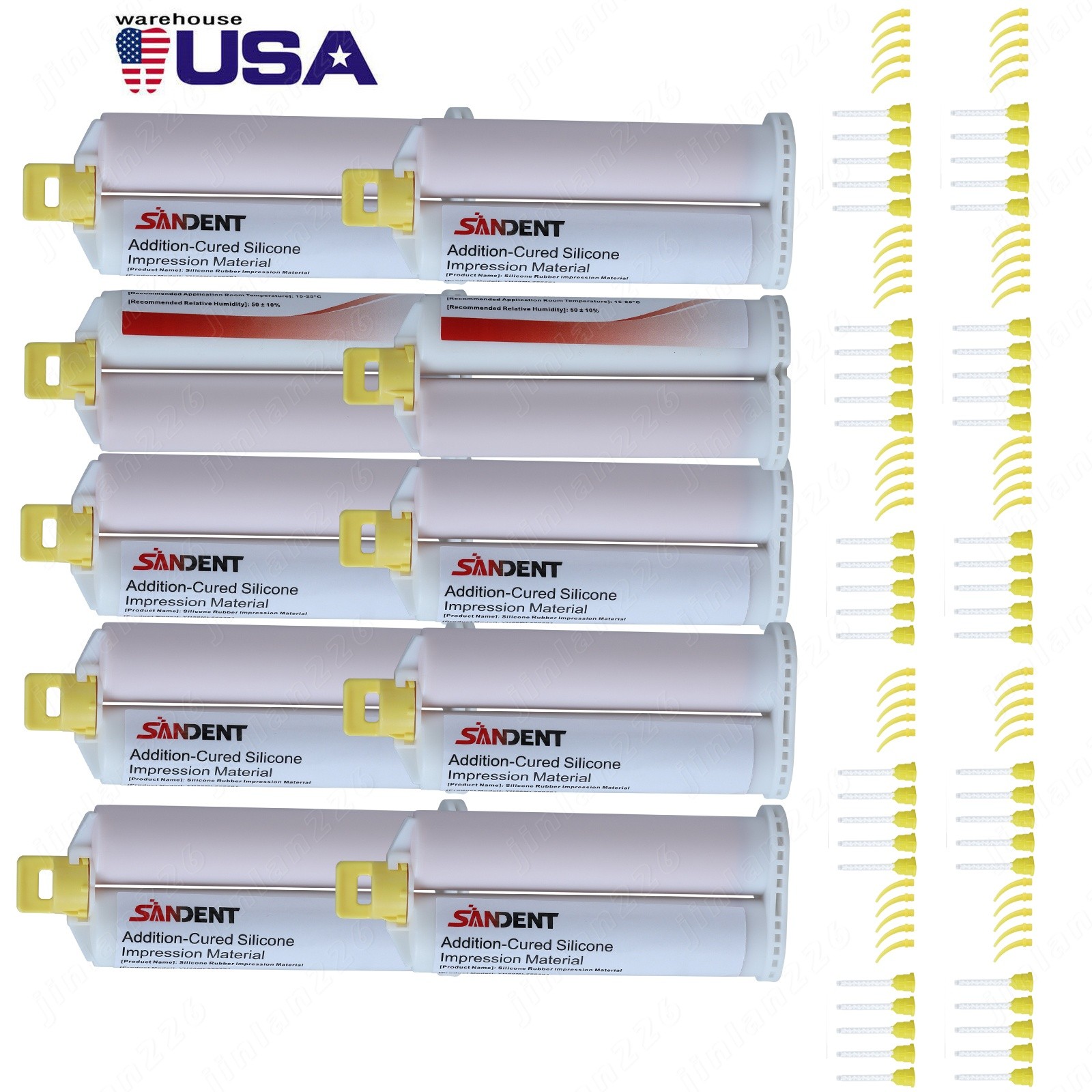 New Dental Impression Material Light Body Fast Rapid Set VPS 50 ml Cartridges