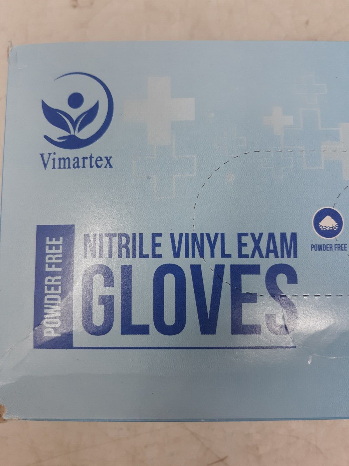 Vimartex Nitrile Vinyl Exam Gloves – Powder-Free, Latex-Free, Large Size