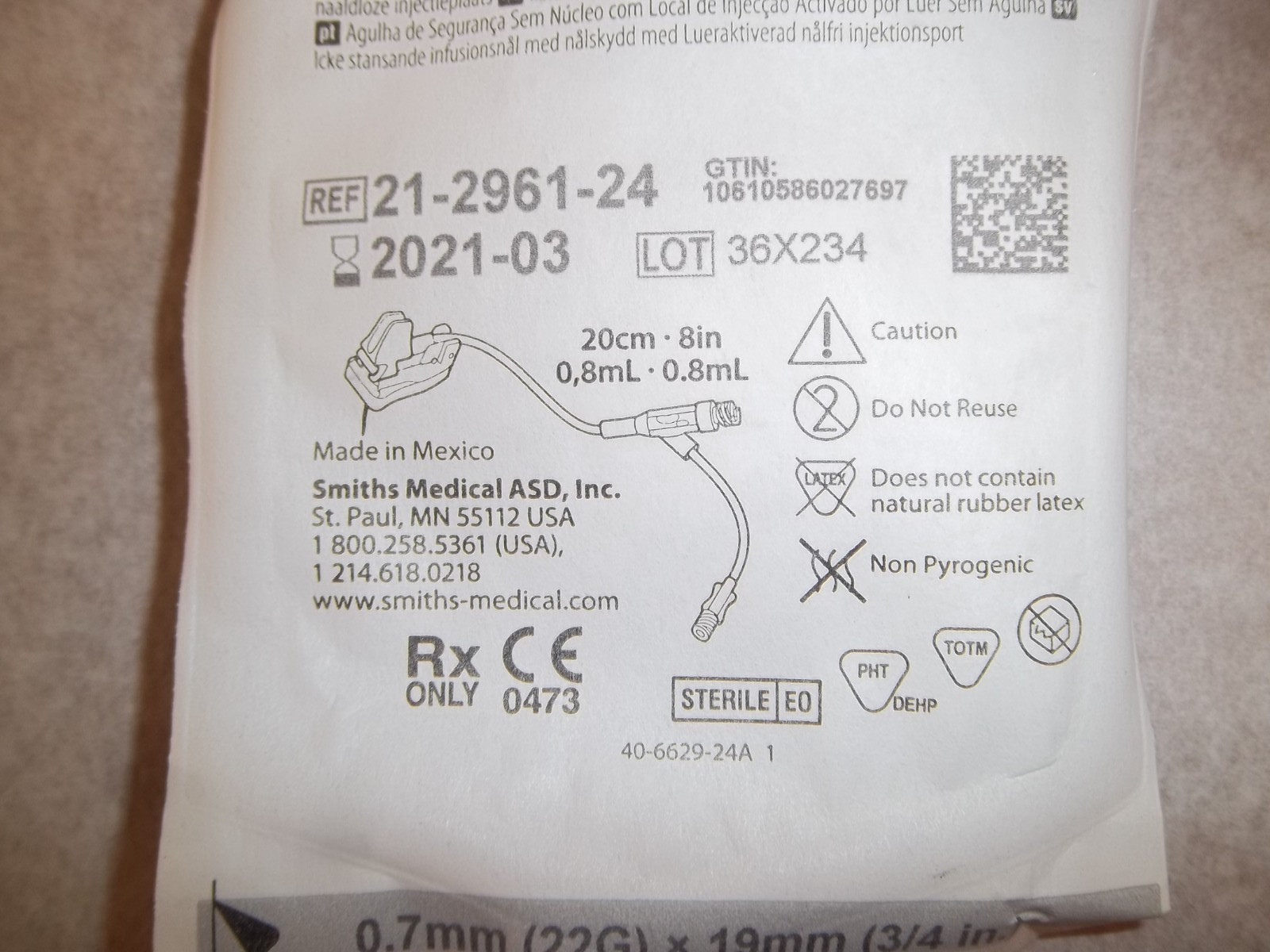 Deltec Gripper Primary Micro Non-Coring Luer Tube Set(b-1909)