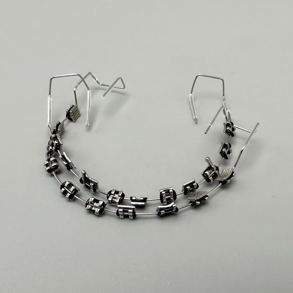 Braces Brackets For Teeth Temporary Metal Metal Bracket Ligature ties with hooks