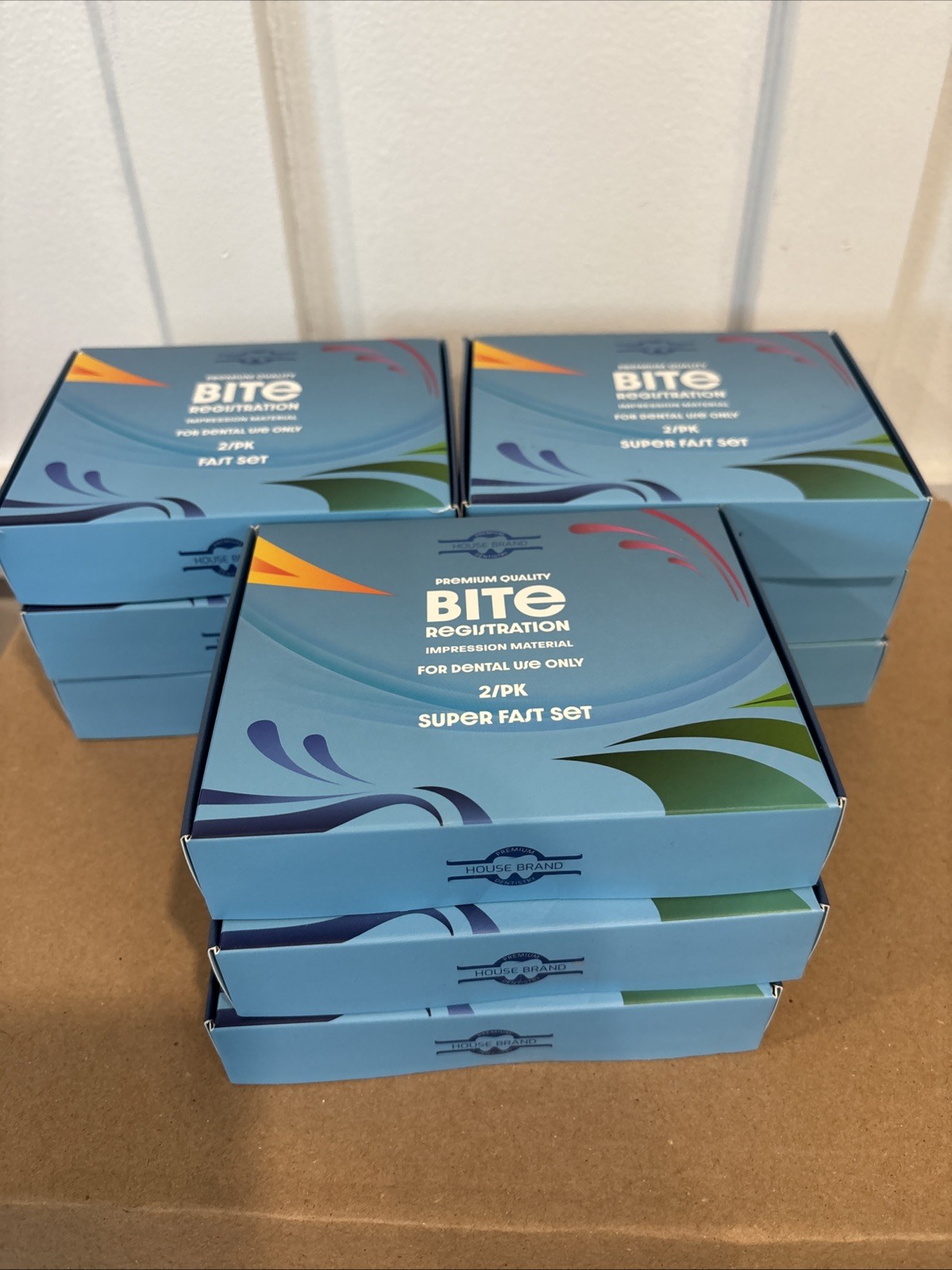 Lot Of 9 House Brand Dentistry 210102 Bite Registration Material Super Fast 2/Pk
