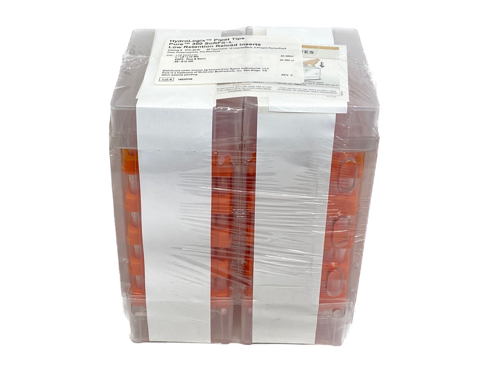 (960) RAININ Hydrologic SoftFit-L 300uL Pure Reload Insert Pipet Tips 3731-05-RI