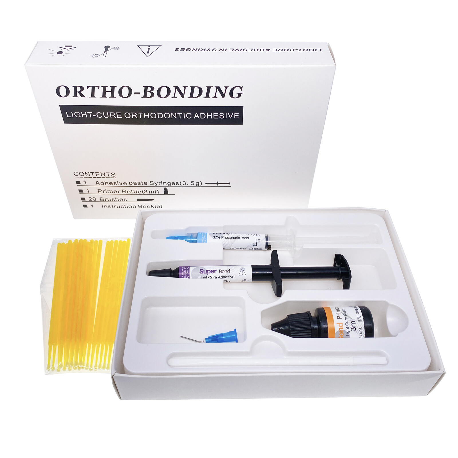 Dental Ortho Adhesive Light Cure Resin Bonding Bracket Braces Glue No-mix Paste