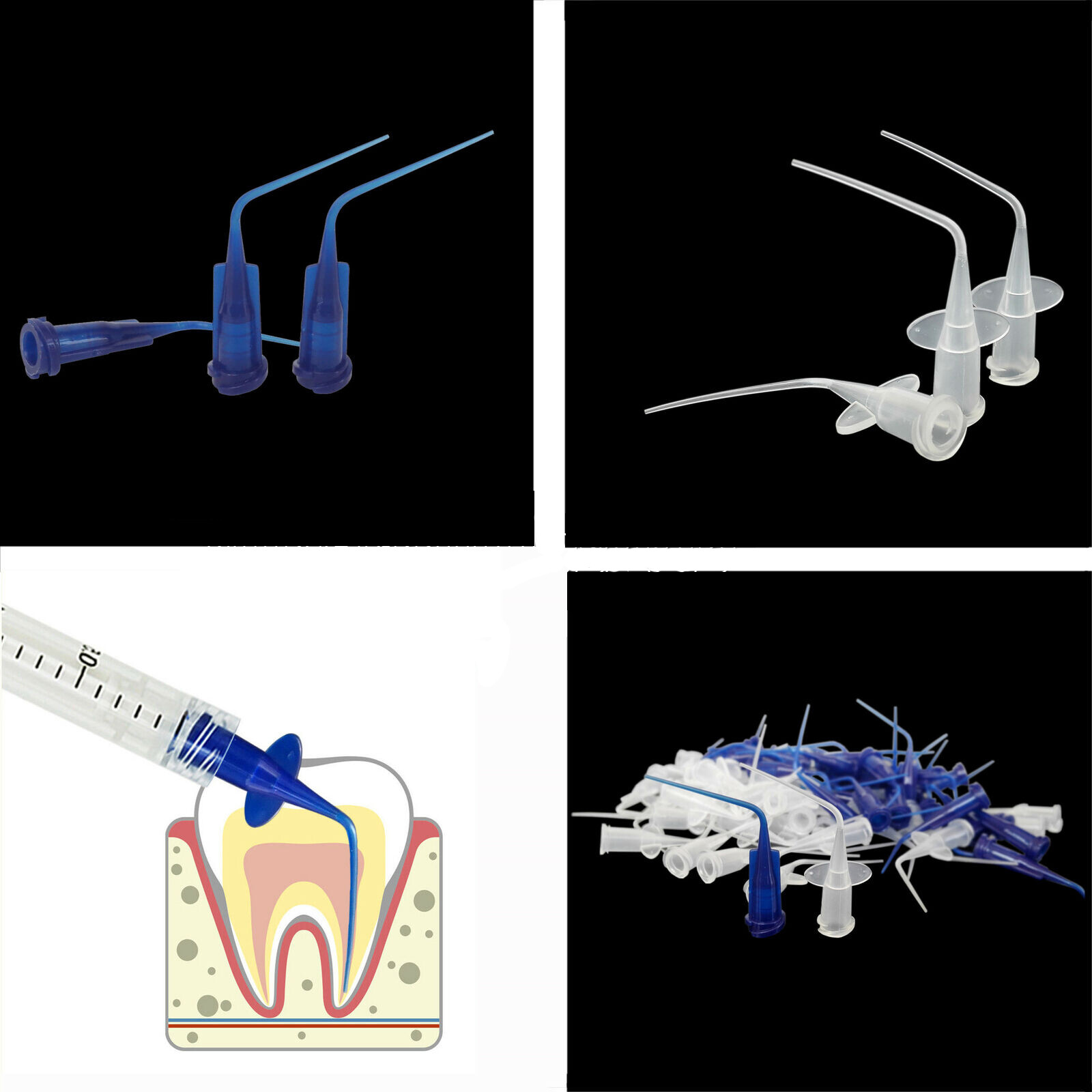 Dental Endo Irrigation Needle Syringe Tips Disposable Irrigator Tip 0.25/0.35mm