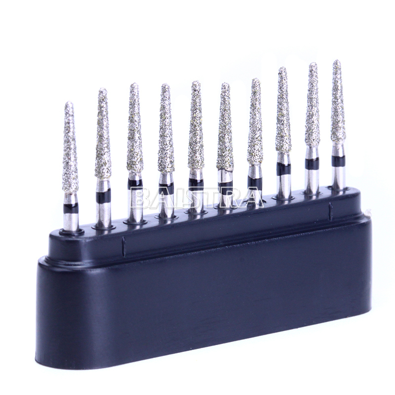 100Pcs AZDENT Dental High Speed Handpiece FG Diamond Burs Drills TR-13S