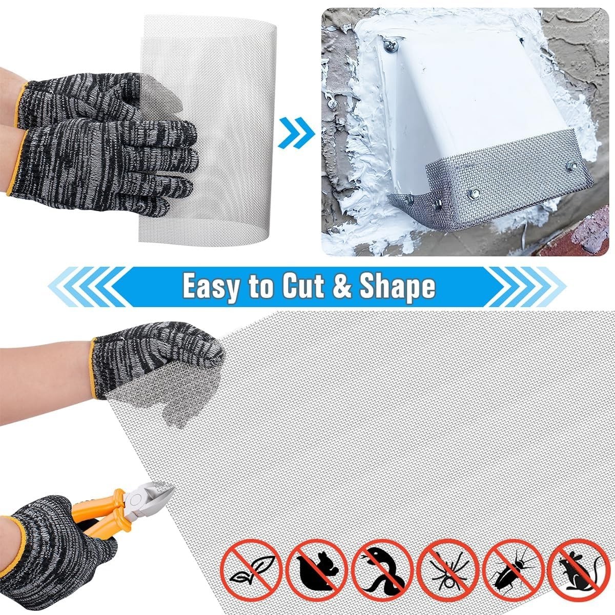 Versatile 14.6» x 11.4» 304 Stainless Steel Mesh – Easy Cut, Heat Resistant