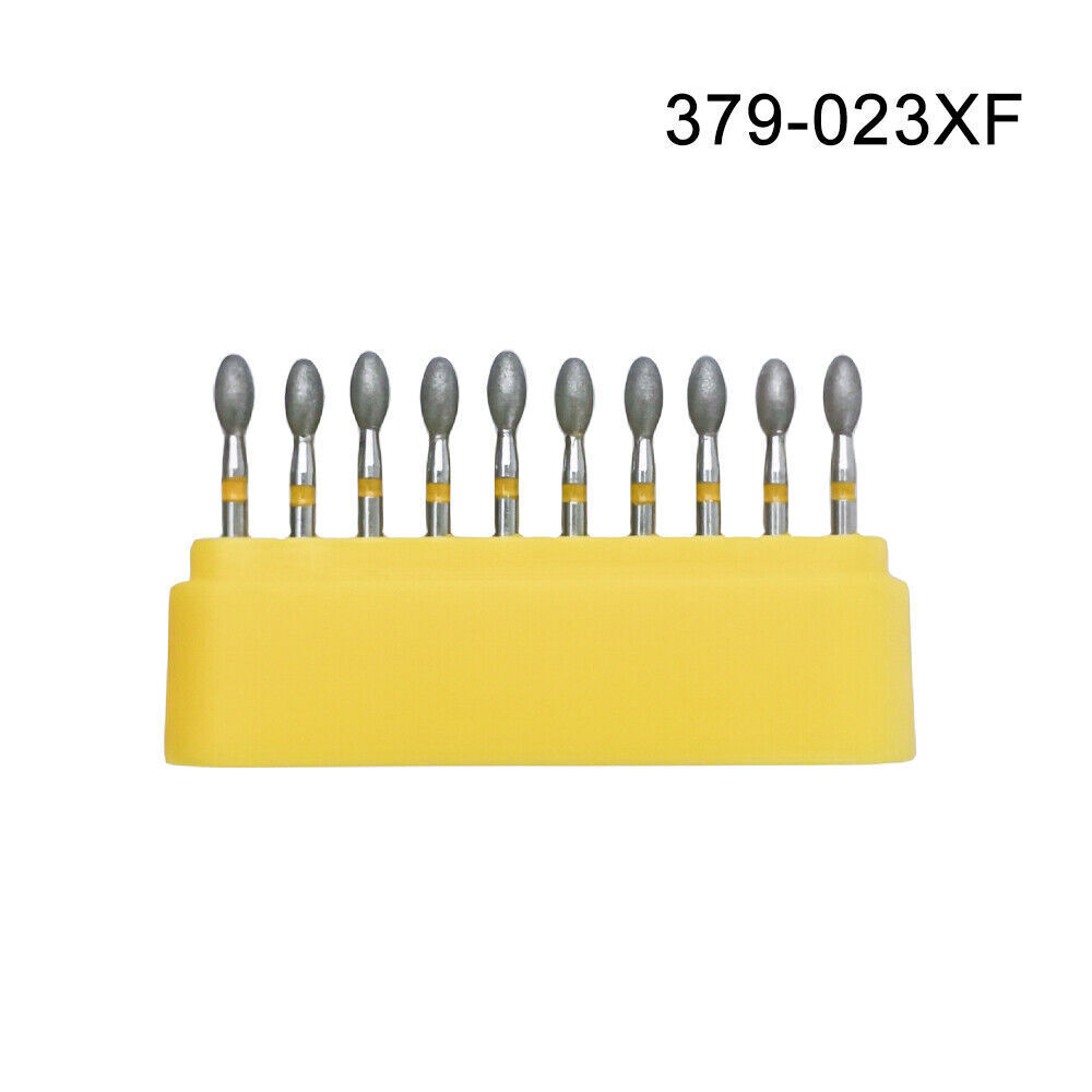 Dental Diamond Burs Drill Football Shape Head for Grit High Speed Burr Handpiece
