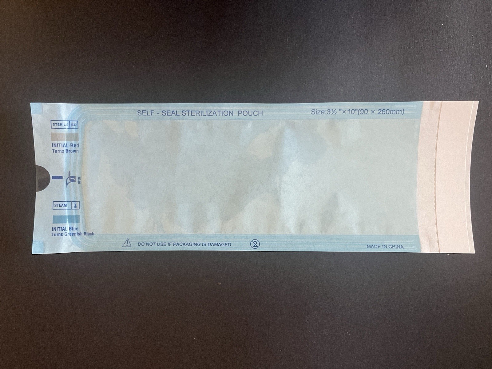 2 Boxes 400 Pcs 3.5″ x 10.25″ Dental Self Sealing Sterilize Pouches
