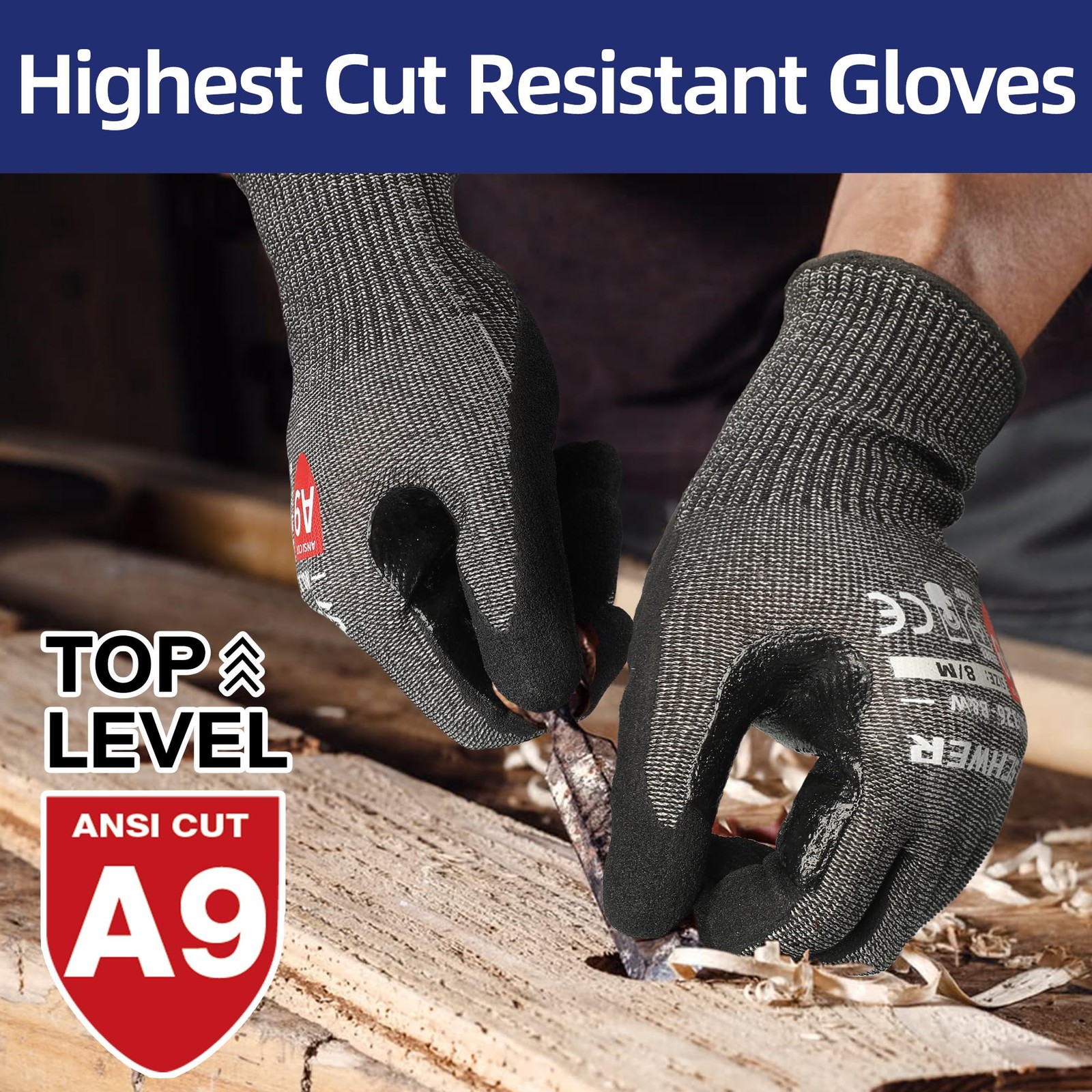 Schwer Proguard Highest Level Cut Resistant Work Gloves Pr3326 For Extreme