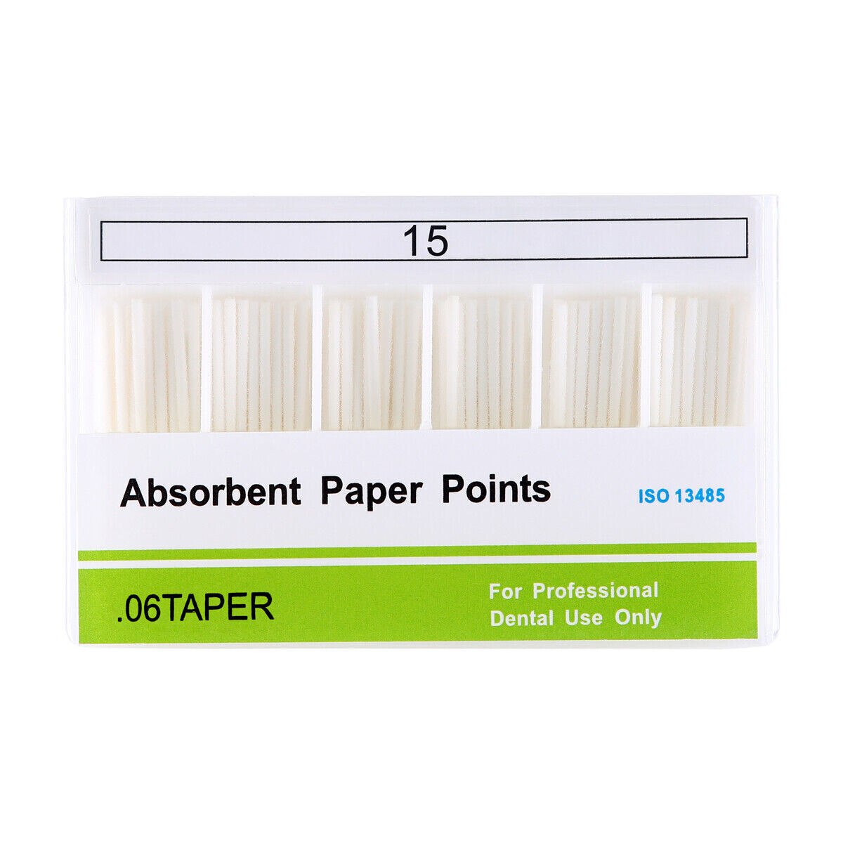 100Pcs/Box Dental Endodontic Root Canal 0.4 Taper Absorbent Paper Points 15-40#