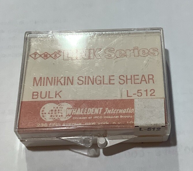 Whaledent L-512TMS Link Minikin RED Single Shear Pins Kit .017″ . 45+ in pack